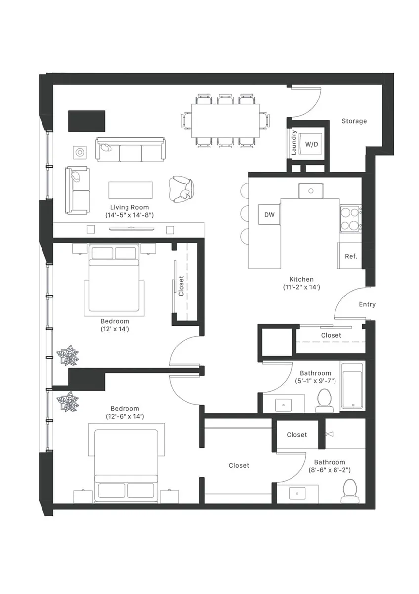 Floor plan B+D1