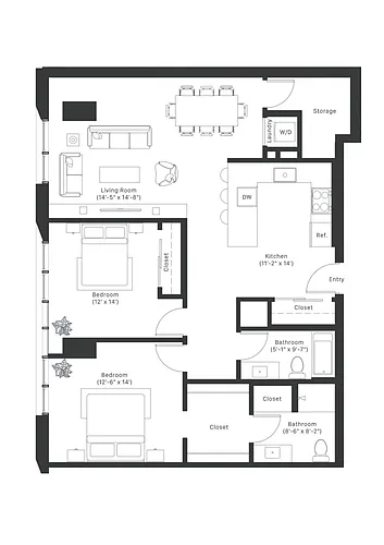 Floor plan B+D1