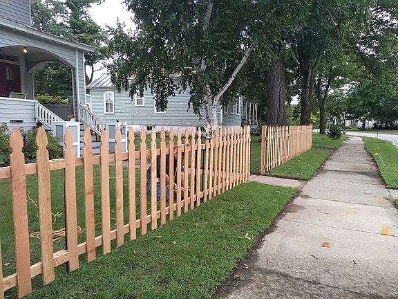 New Picket Fence at front