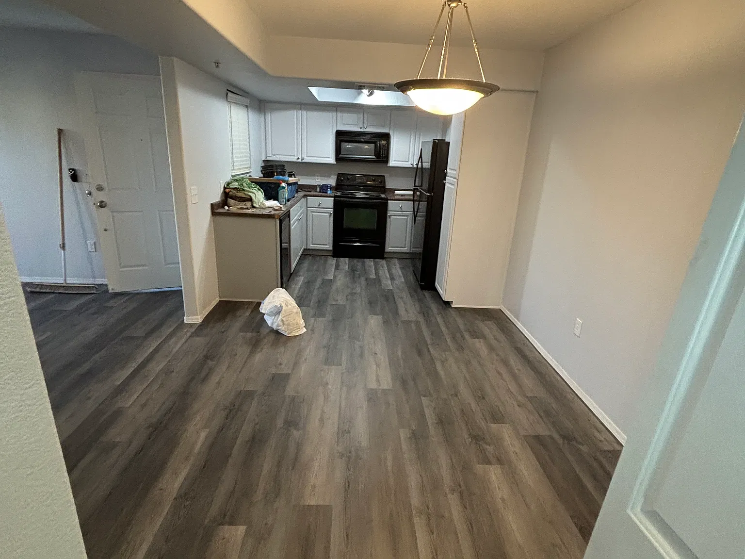 Dining area and kitchen