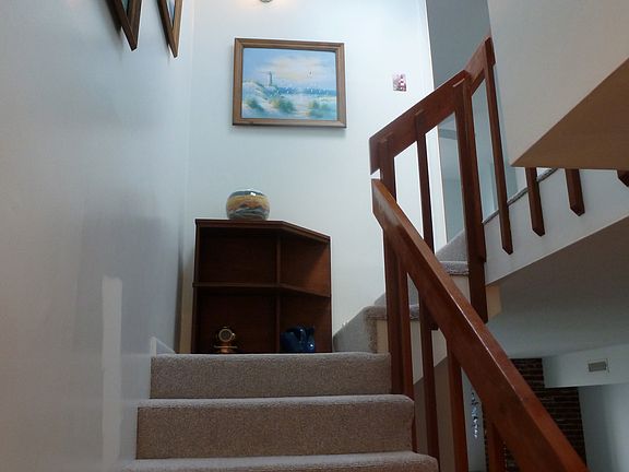 Stairs going up to 2nd level