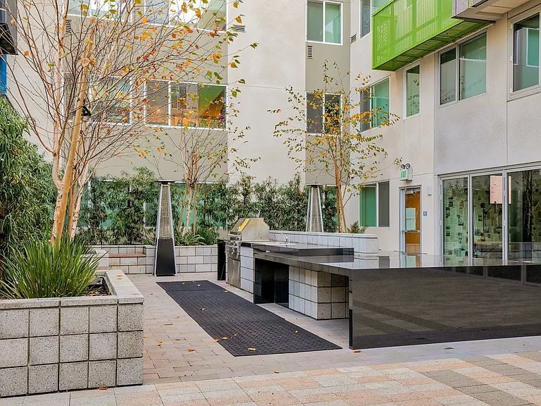 Outdoor grilling station perfect for warm nights