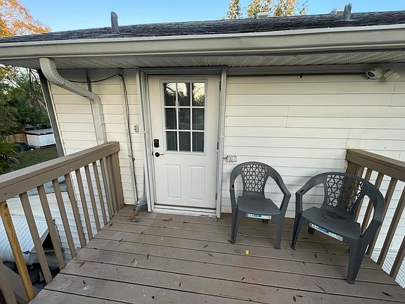 Front door entrance off the deck.