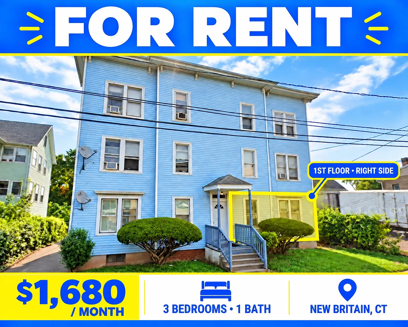 3 bed, 1089 sqft, $1,680 — Photo 1