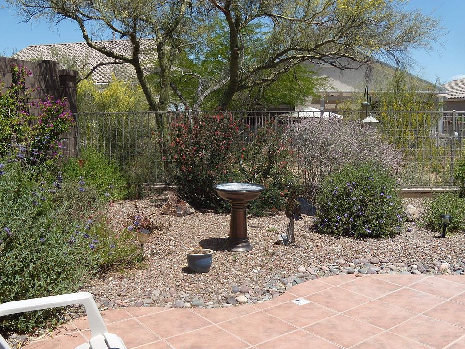 back patio/garden on wash
