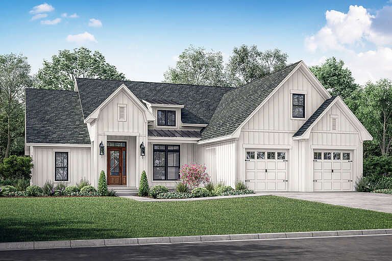 House will be brick and garage is side load