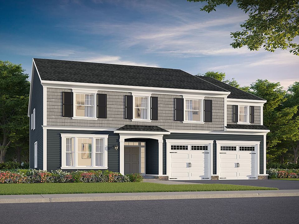 Elevation 1 of the Summerfield a home design at Lakeside at Trappe by Brookfield Residential