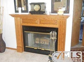 Woodburning fireplace