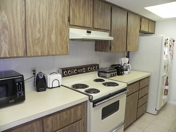 one side of the kitchen