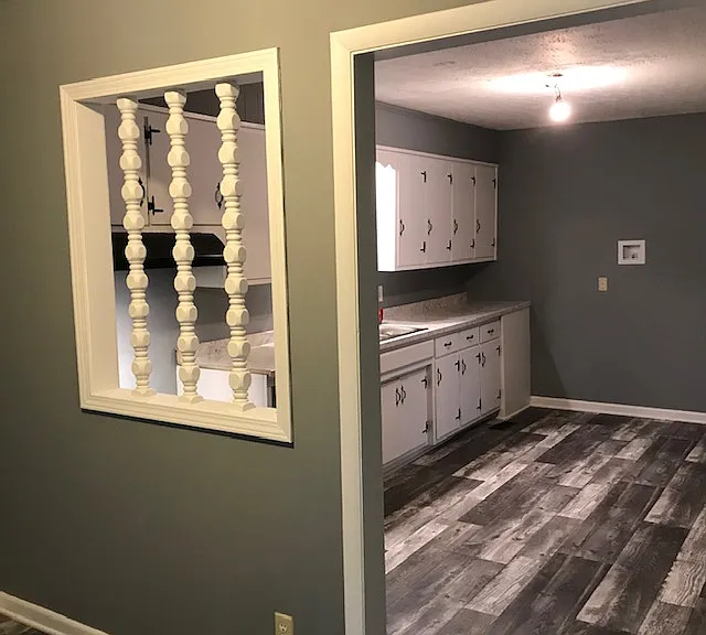 From Utility Room looking into the Kitchen area.