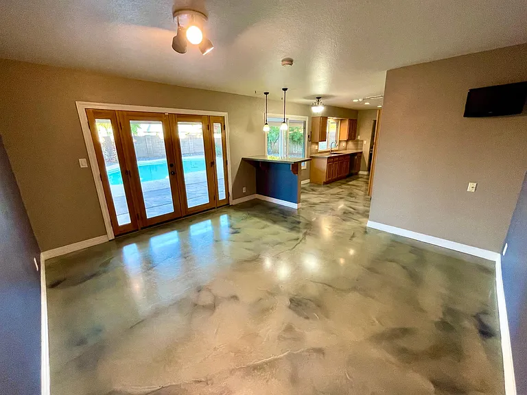 Second living room area with use of the pool and backyard
