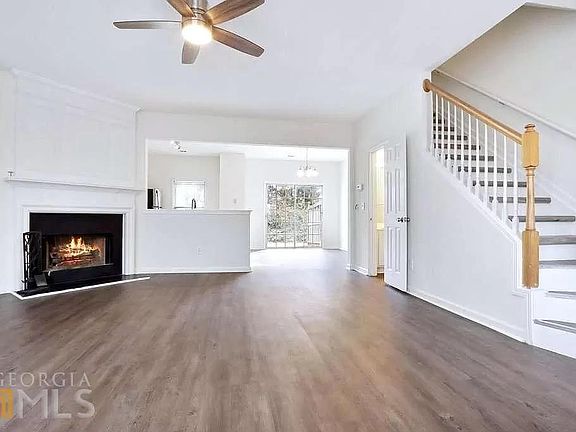 Open Floor plan with LVT- Hardwood flooring