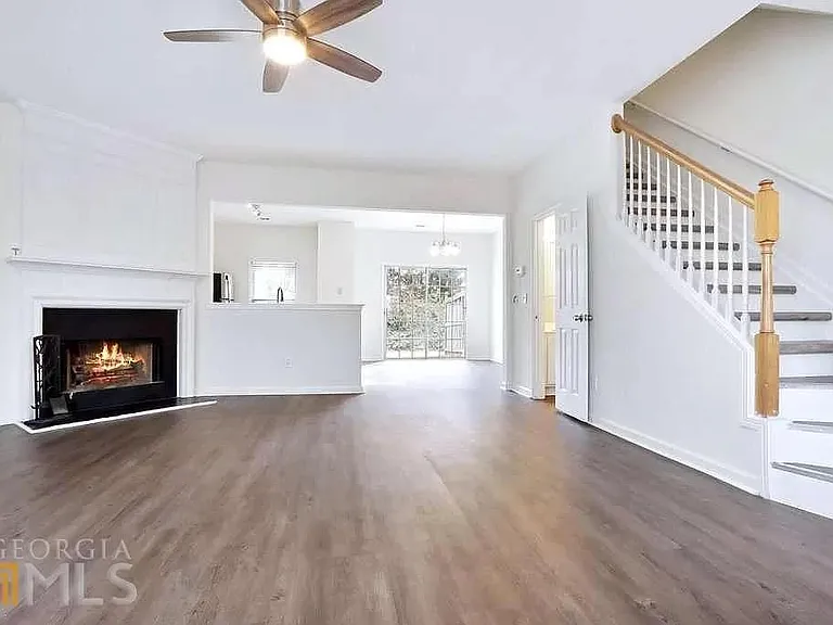 Open Floor plan with LVT- Hardwood flooring