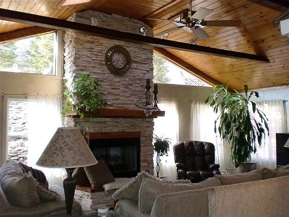 Stone Stacked Gas Fireplace