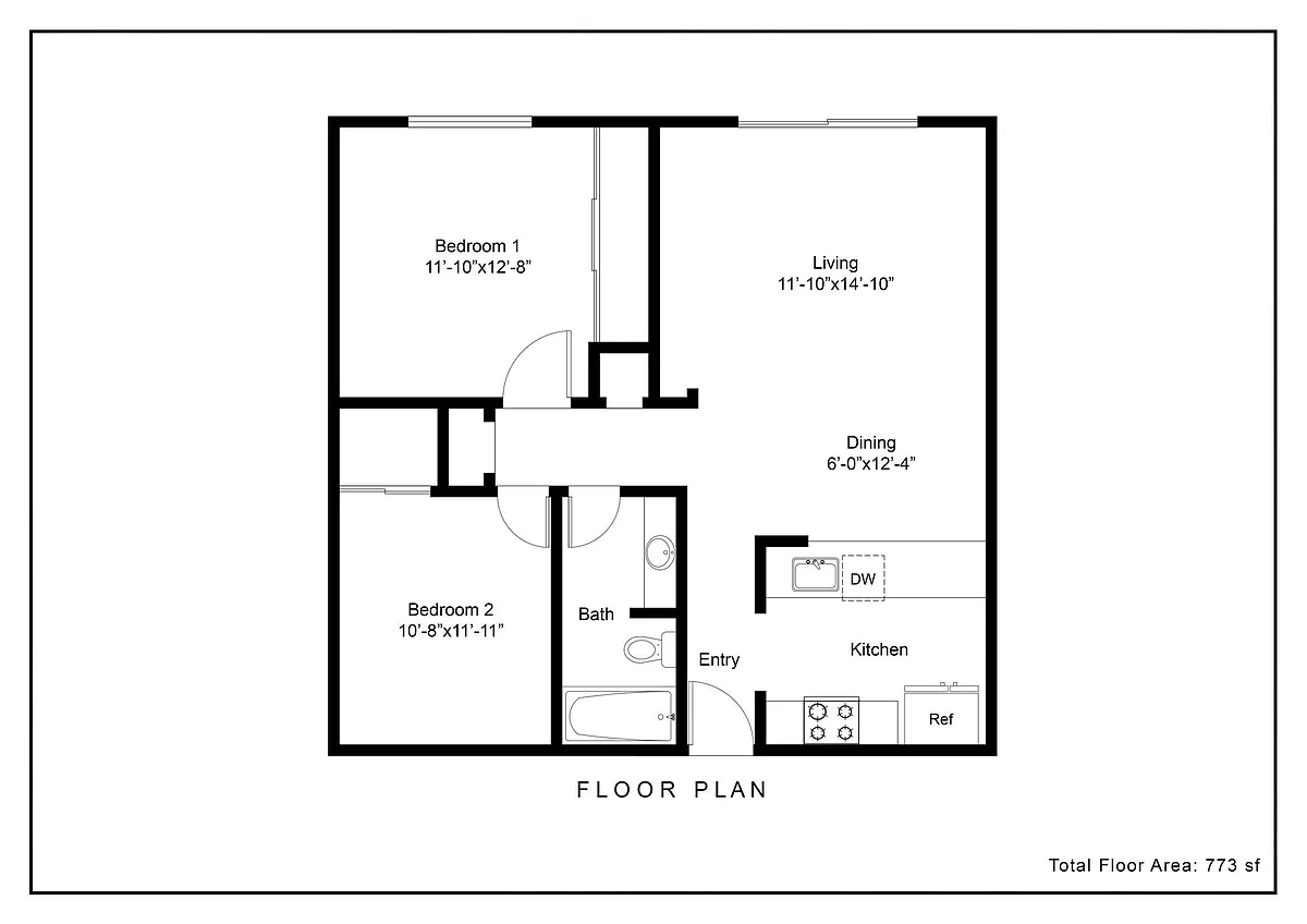 Floor plan E plan