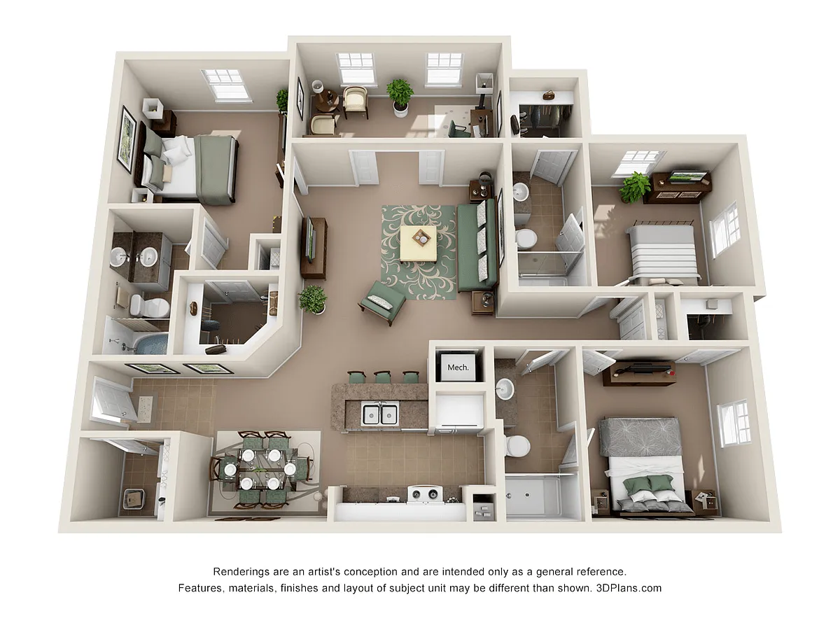 Floor plan C1 - The Atlanta