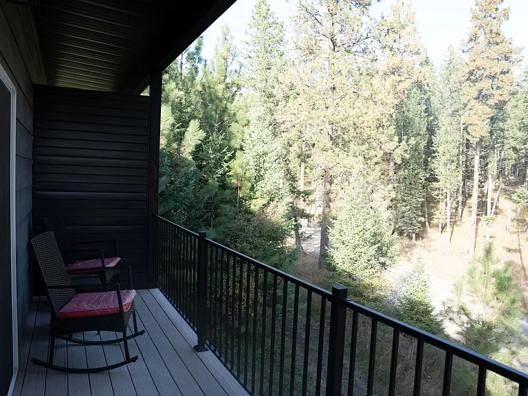 Balcony off living room. Another balcony below for bedrooms