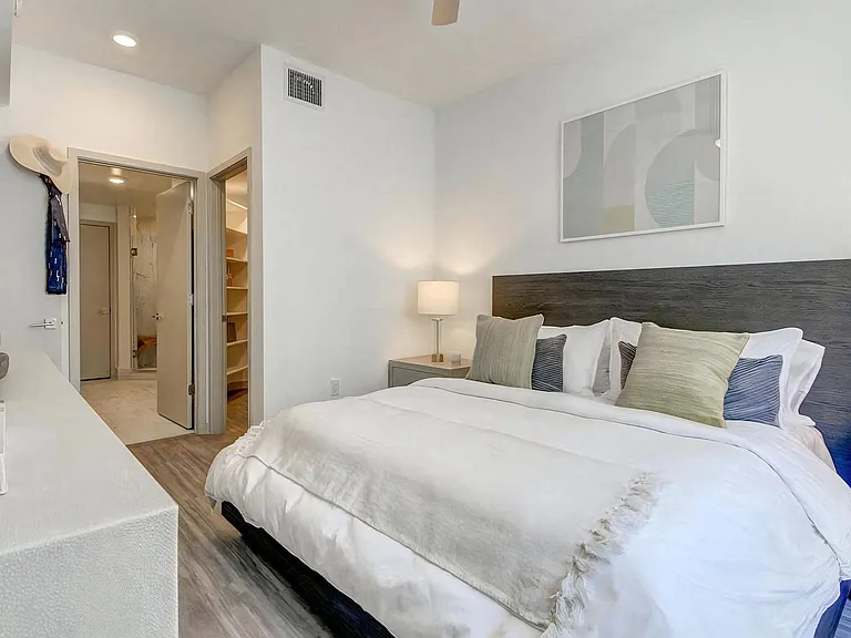 Spacious Bedroom with Walk-In Closet and Ensuite Bathroom Access