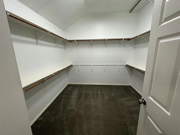 Lots of room in this master closet.