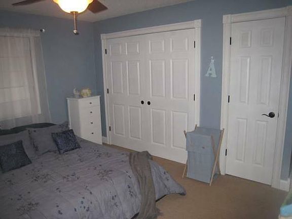 Upstairs bedroom with large closets