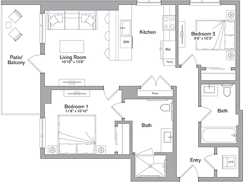 Floor plan B2