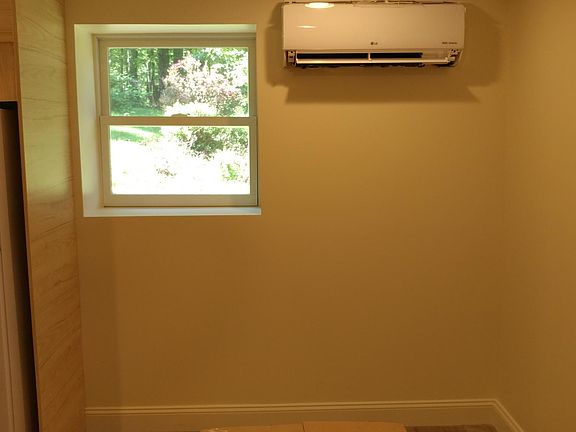 Dining area window and mini-split