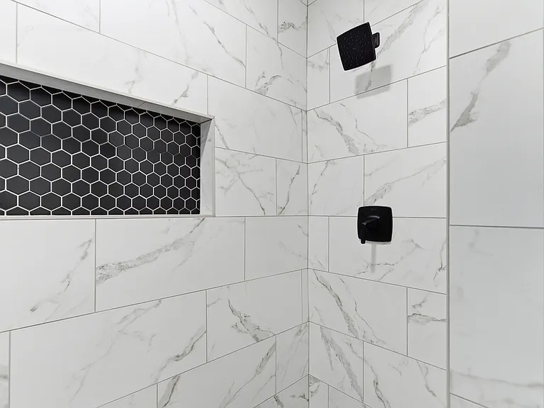 Primary bathroom (shower)