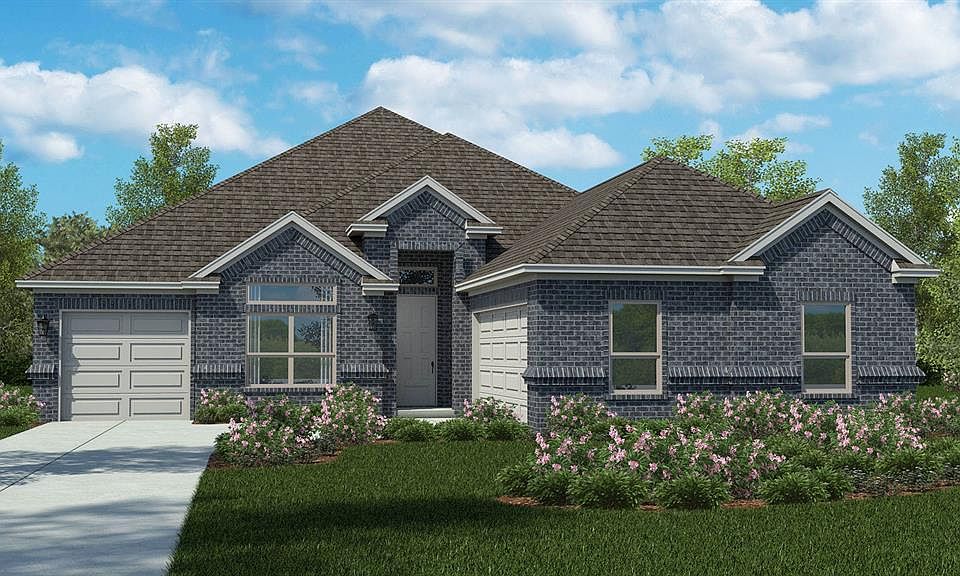 Front Elevation - D.R. Horton''s GranburyFloorplan Elevation C - All Home and community information, including pricing, included features, terms, availability and amenities, are subject to change at any time without notice or obligation. All Drawings, pictures, photographs, video, square footages, floor plans, elevations, features, colors and sizes are approximate for illustration purposes only and will vary from the homes as built.