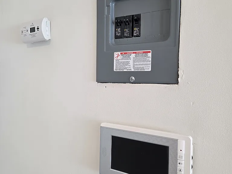 Inside unit intercom to view and open building entry door
