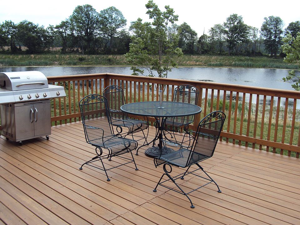 Back yard pond view