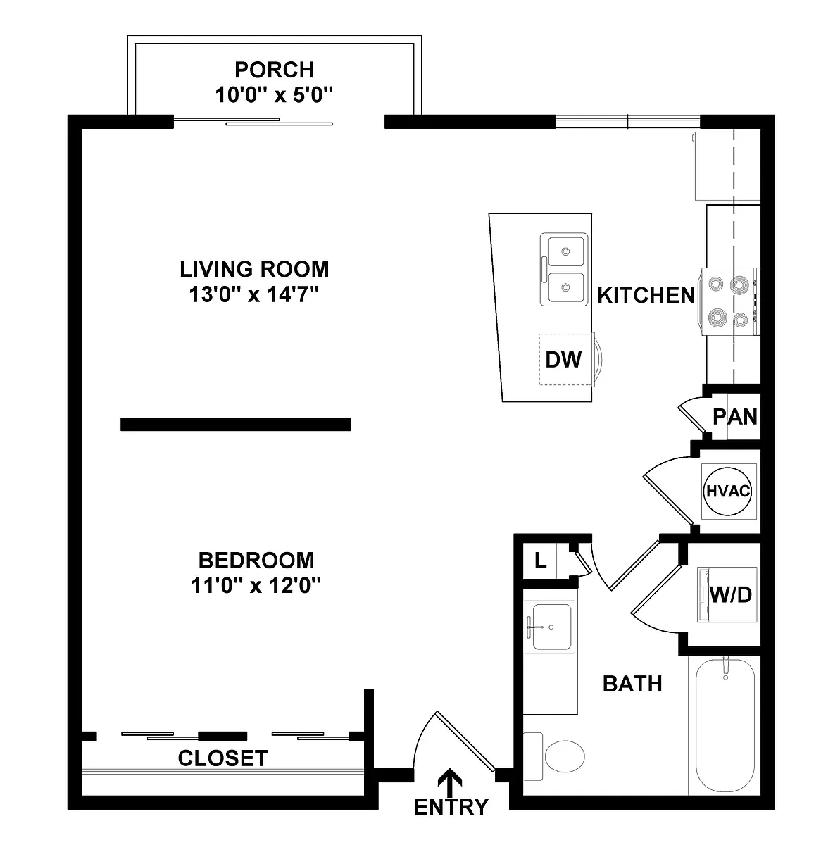 Floor plan Studio-S1