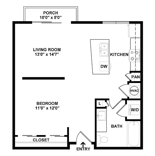 Floor plan Studio-S1
