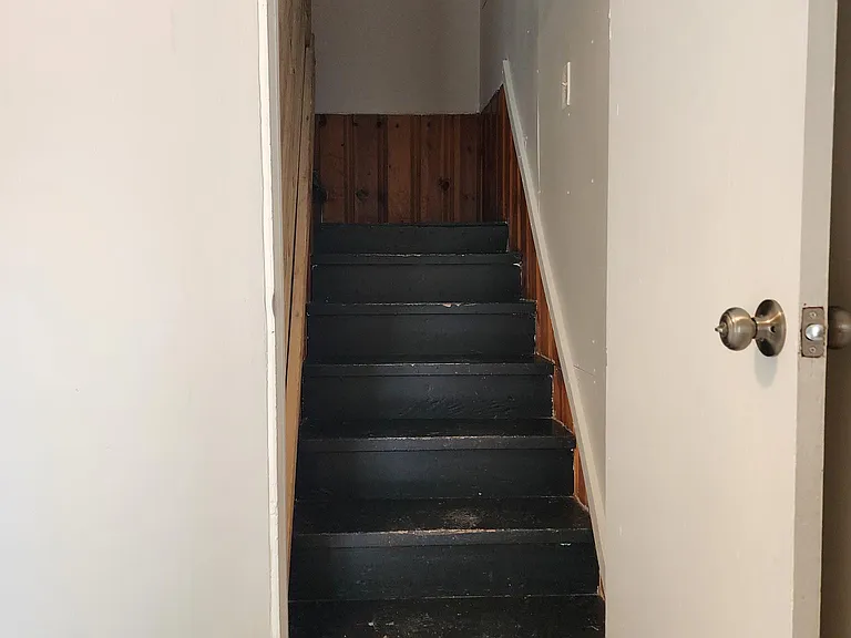 Steps to Attic from Laundry Area
