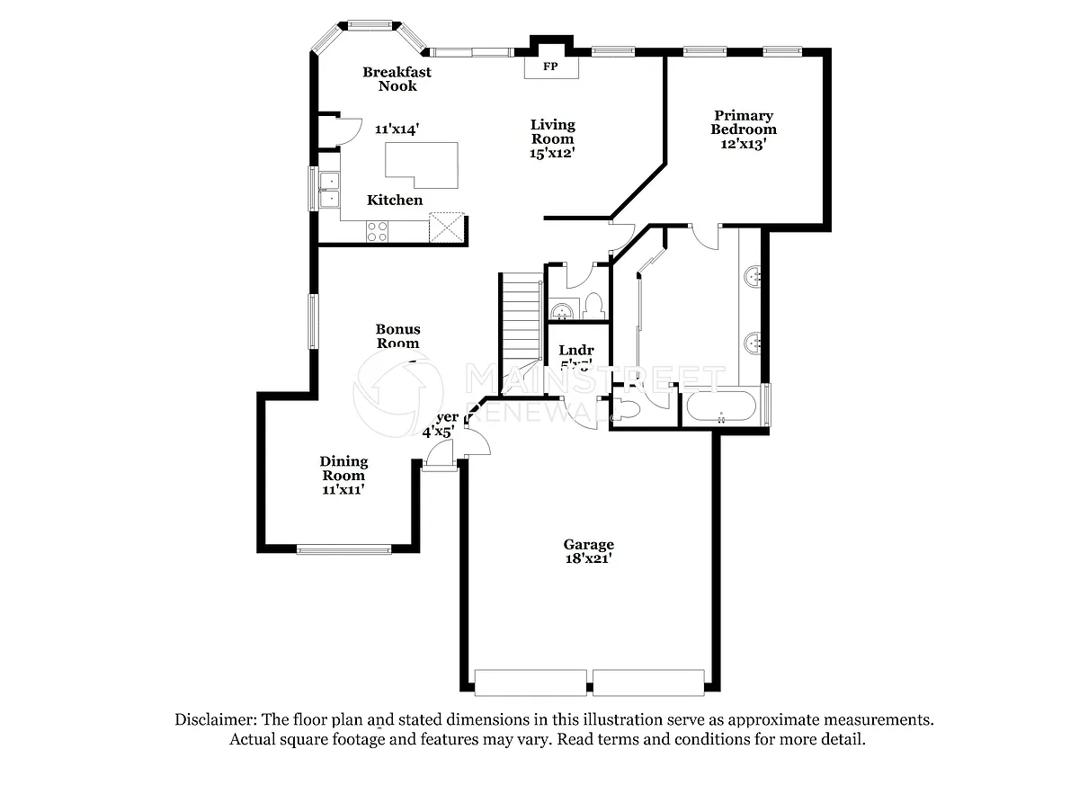 Floor Plan - 6661 Collins Way Cv