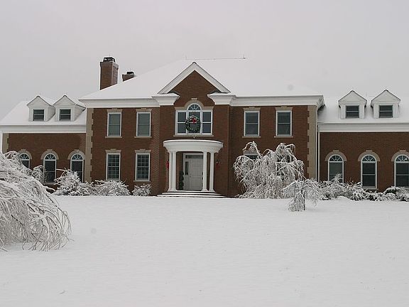 Winter view looking west