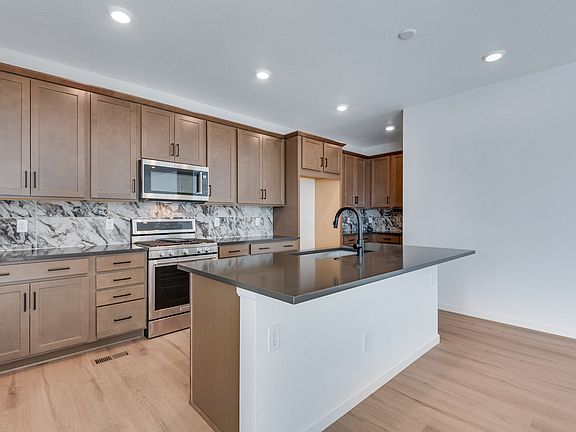 Sleek gourmet kitchen