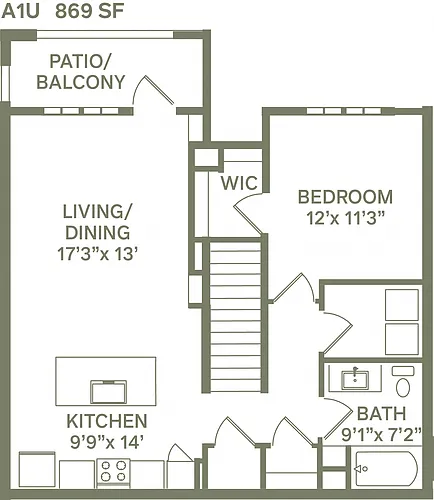 Floor plan A1U
