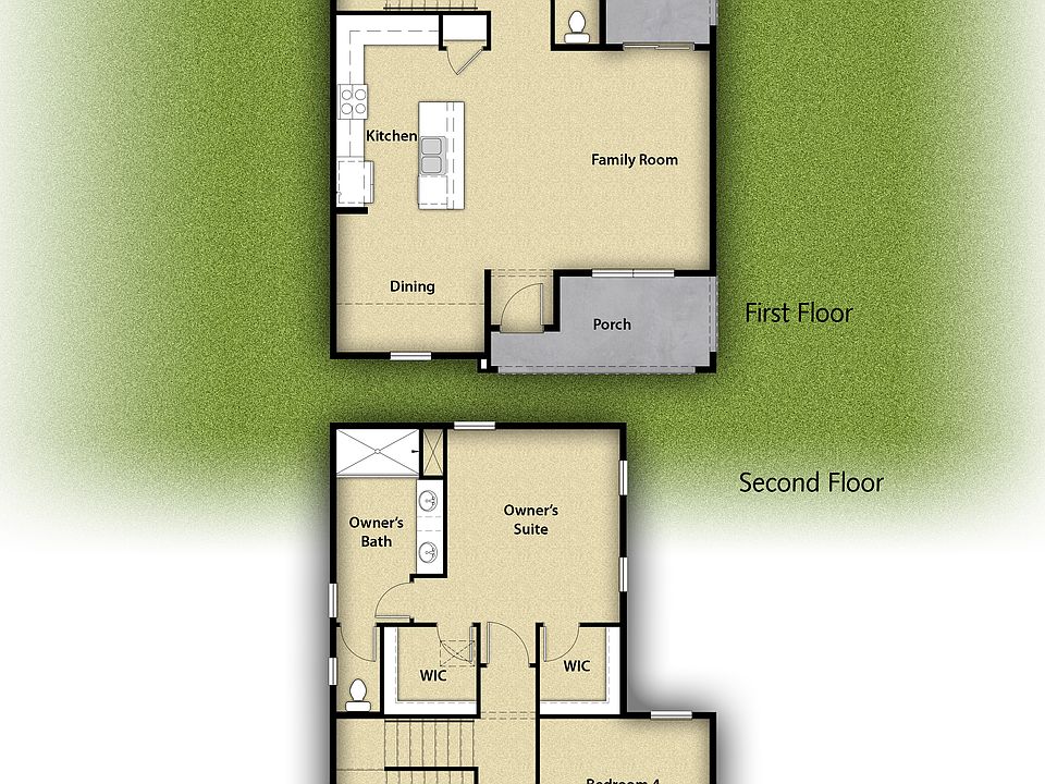 The Major plan has 4 bedrooms, 2.5 baths and an incredible layout.
