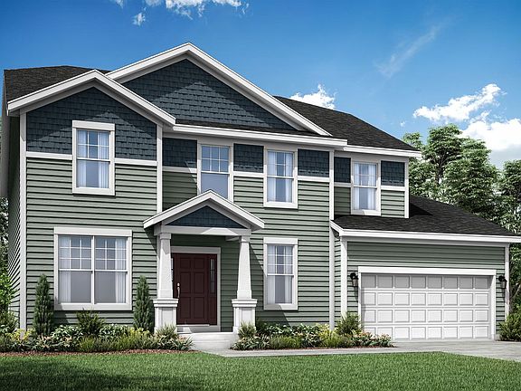 Cottage exterior elevation rendering Jordan by William Ryan Homes