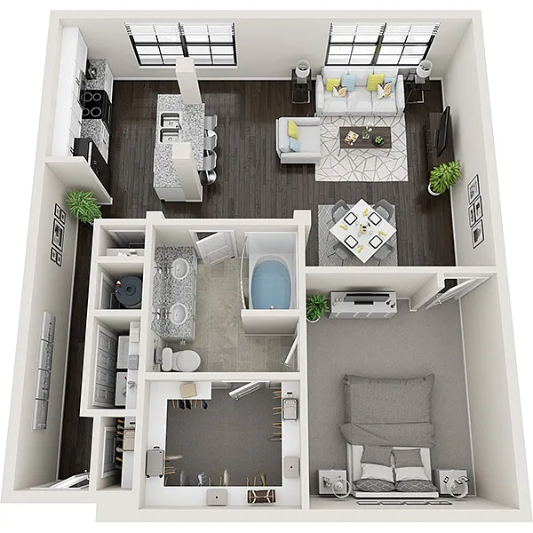 Floor plan Riverside
