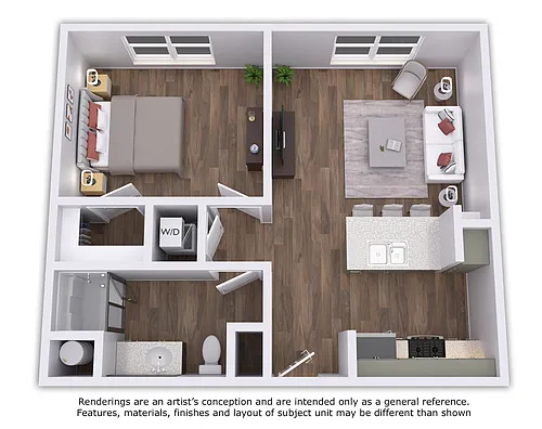 Floor plan A1 - Alt 1 - 1 Bed