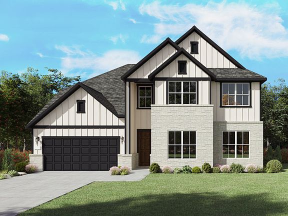 The Electra, a two-story new home design shown with home exterior HC 201