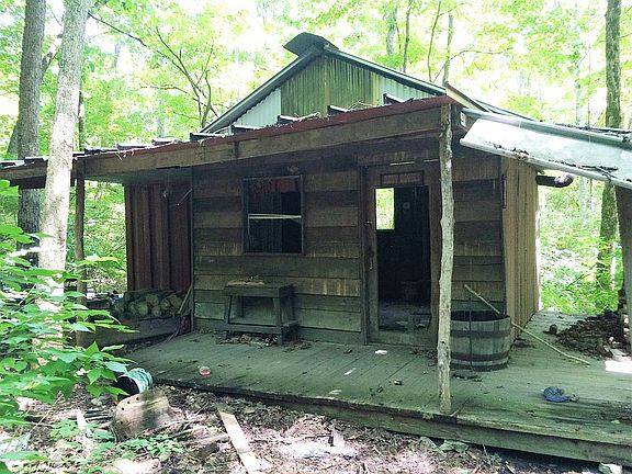 Small cabin in woods