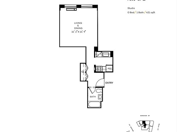2nd image of 63 Wall St APT 3403