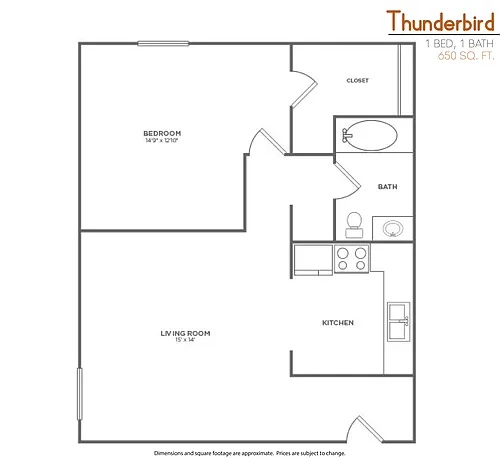 Floor plan Thunderbird