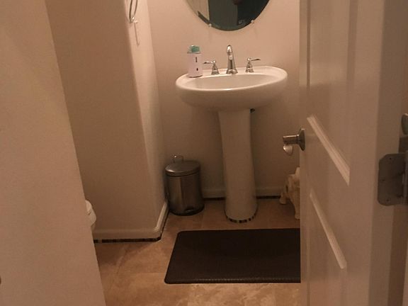 Hallway half of a Bathroom