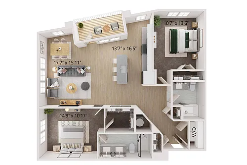 Floor plan Nine Mile