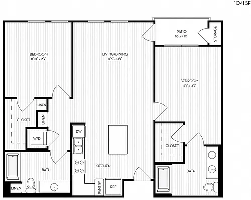 Floor plan Revela Floorplan 2-2A-2