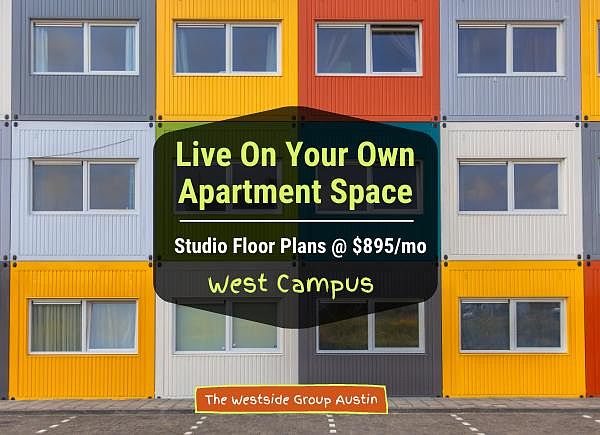 Studio apartment units flyer