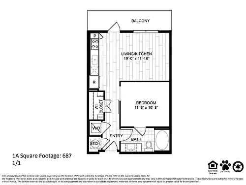 Floor plan A1 Renovated